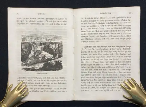 Müller, Edwin Dresden, die Sächsische Schweiz und der Oybin in der Brusttasche