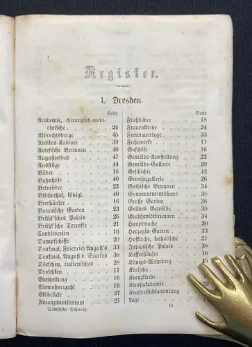 Müller, Edwin Dresden, die Sächsische Schweiz und der Oybin in der Brusttasche