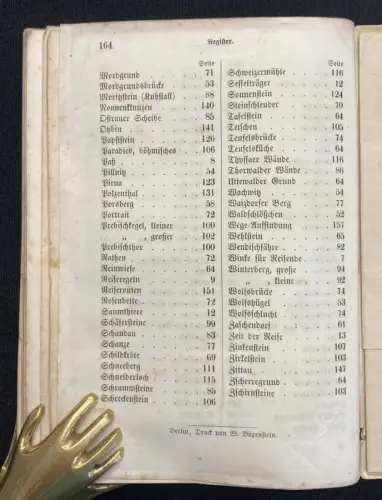 Müller, Edwin Dresden, die Sächsische Schweiz und der Oybin in der Brusttasche