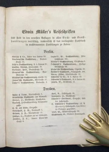 Müller, Edwin Dresden, die Sächsische Schweiz und der Oybin in der Brusttasche