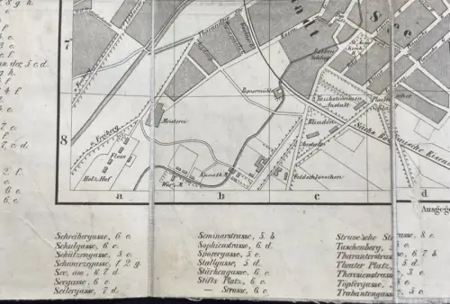 Schladebach Ganz Dresden und die sächsische Schweiz Wegweiser 1853 mit 2 Karten