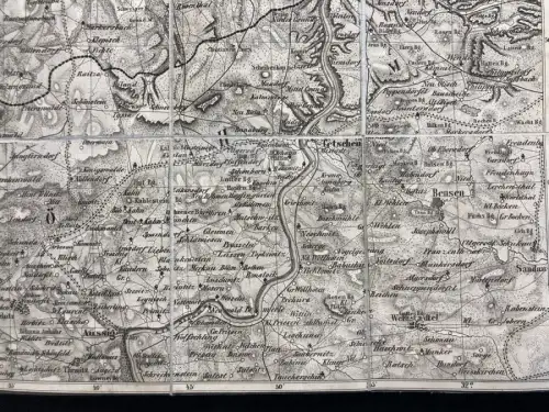 Schladebach Ganz Dresden und die sächsische Schweiz Wegweiser 1853 mit 2 Karten