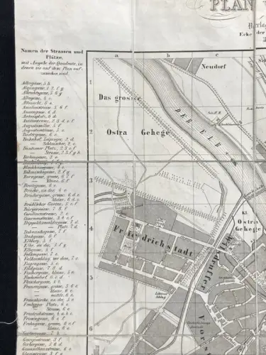 Schladebach Ganz Dresden und die sächsische Schweiz Wegweiser 1853 mit 2 Karten