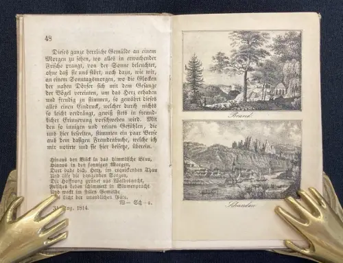Lehmann Drei Tage in der sächsischen Schweiz 1851 1 Karte  19 Ans. auf 12 Tafeln