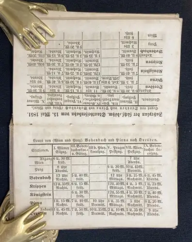 Lehmann Drei Tage in der sächsischen Schweiz 1851 1 Karte  19 Ans. auf 12 Tafeln