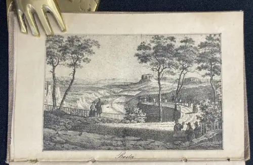 Lehmann Drei Tage in der sächsischen Schweiz 1851 1 Karte  19 Ans. auf 12 Tafeln