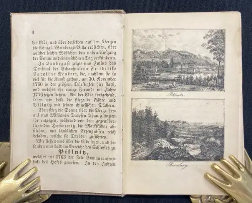 Lehmann Drei Tage in der sächsischen Schweiz 1851 1 Karte  19 Ans. auf 12 Tafeln