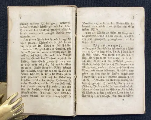 Lehmann Drei Tage in der sächsischen Schweiz 1851 1 Karte  19 Ans. auf 12 Tafeln