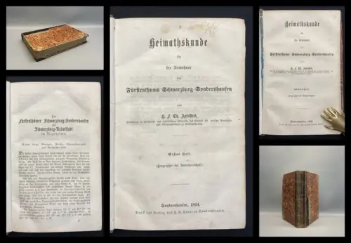 Apfelstedt Heimathskunde Fürstenthum Schwarzburg-Sondershausen Hefte 1-3 1854