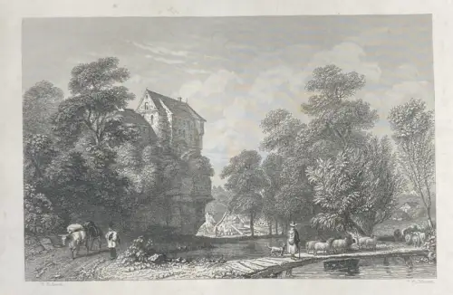 Sporschil Wanderungen durch die Sächsische Schweiz um 1850 mit 30 Stahlstichen