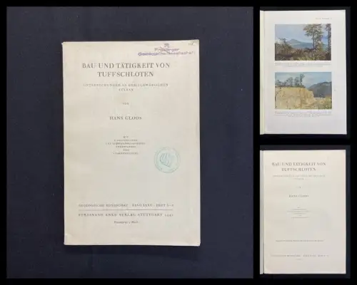 Cloos, Hans Bau und Tätigkeit von Tuffschloten Untersuchungen a.d.schwäb.Vulkan