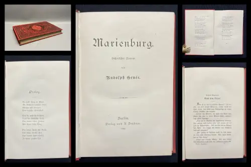 Genee, Rudolph Marienburg ein historischer Roman 1884 Selten Literatur Lyrik