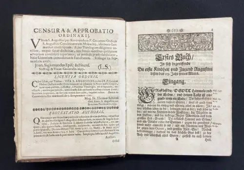 Hieber Das Leben Deß Welt-berühm. Kirchen-Lehrers Aurelij Augustini Weyland 1720