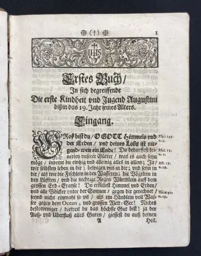 Hieber Das Leben Deß Welt-berühm. Kirchen-Lehrers Aurelij Augustini Weyland 1720