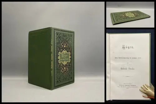 Strecker Rügen Eine Reiseerinnerung im Sommer 1886 sehr selten 1887 Reise