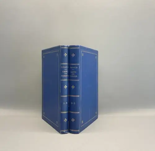 Tolstoi Krieg und Frieden Roman 5 Bde. in 2  um 1880