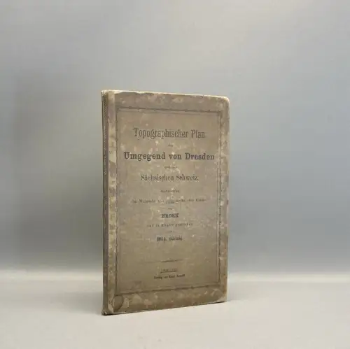 Brokk Topogr. Plan der Umgegend von Dresden und der Sächs. Schweiz 1854 Guide