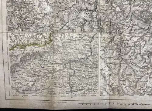 Brokk Topogr. Plan der Umgegend von Dresden und der Sächs. Schweiz 1854 Guide