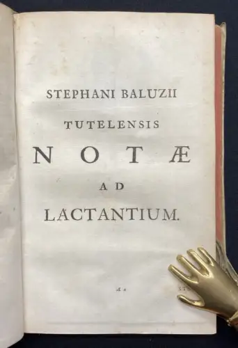 Bauldri,Paulus Lucii Caecilii Firmiani Lactantii De Mortibus Persecutorum. 1693