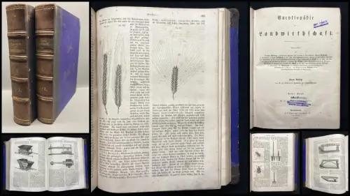 Ahlburg, Dzierzon, Fischbach Encyclopädie der Landwirthschaft. 2 Bde.1860, 1862
