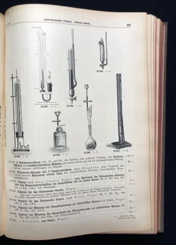 Kohl Max A. G. Preisliste Nr. 50, Band II und III. Physikalische Apparate 1907