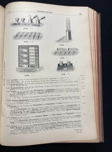 Kohl Max A. G. Preisliste Nr. 50, Band II und III. Physikalische Apparate 1907
