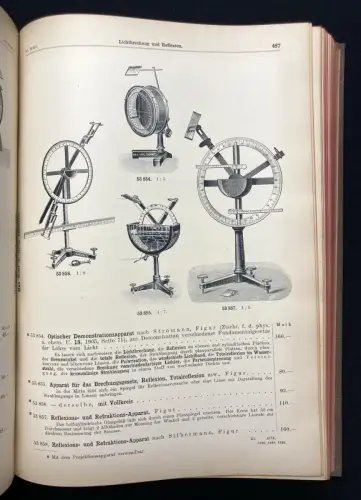 Kohl Max A. G. Preisliste Nr. 50, Band II und III. Physikalische Apparate 1907