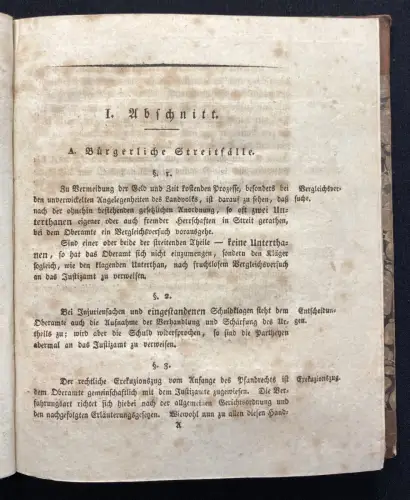 Entwurf einer Dienst- Instruktion für die Wirthschaftsämter in den k. k. Staaten