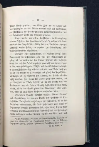 Vallade, Carl von Die Belagerung von Neuburg a. D. 1703, 1889 Militaria Bayern