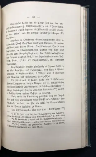 Vallade, Carl von Die Belagerung von Neuburg a. D. 1703, 1889 Militaria Bayern