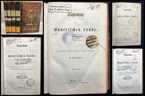 Schöpnner Sagenbuch der Bayrischen Lande. Aus dem Munde des Volkes Bd 1-3 in 4