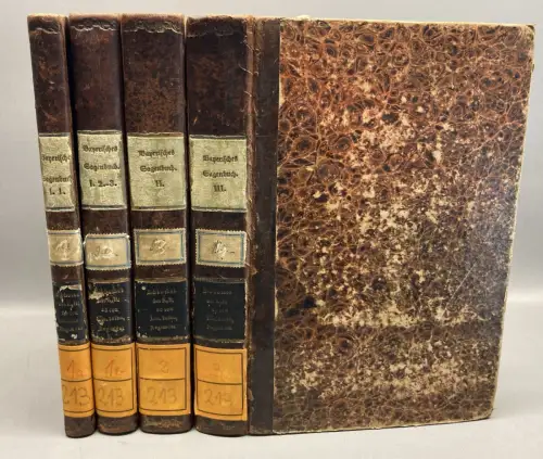 Schöpnner Sagenbuch der Bayrischen Lande. Aus dem Munde des Volkes Bd 1-3 in 4