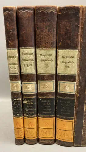 Schöpnner Sagenbuch der Bayrischen Lande. Aus dem Munde des Volkes Bd 1-3 in 4