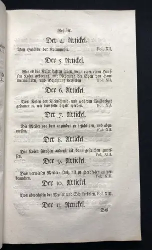 Des Fürstenthums Neuburg Erneuerte Forst und Holz- Ordnung Aufgesetzt 1690