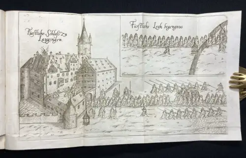 Mayer Geschichte der Stadt Lauingen mit 1 lithogr. Ansicht von Lauingen 1866