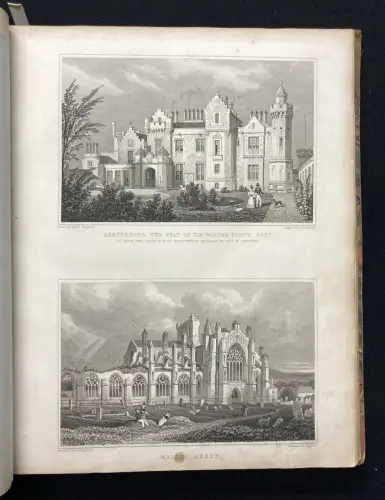 Sammelband aus 2 Werken Displayed In A Series Of Views Or Edinburgh[...] 1829