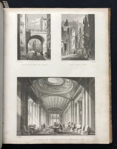 Sammelband aus 2 Werken Displayed In A Series Of Views Or Edinburgh[...] 1829