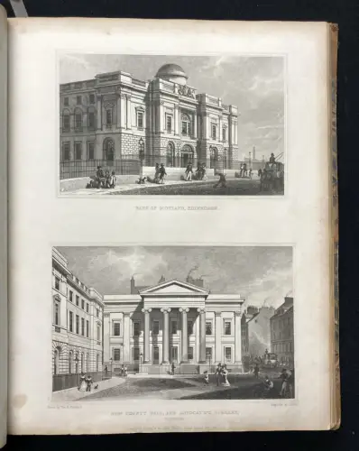 Sammelband aus 2 Werken Displayed In A Series Of Views Or Edinburgh[...] 1829