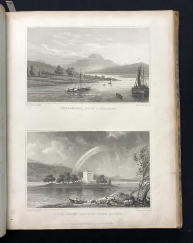 Sammelband aus 2 Werken Displayed In A Series Of Views Or Edinburgh[...] 1829