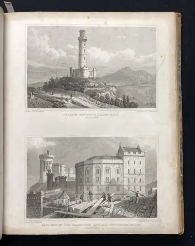 Sammelband aus 2 Werken Displayed In A Series Of Views Or Edinburgh[...] 1829