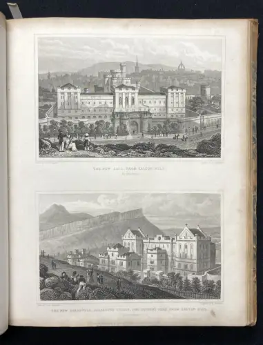 Sammelband aus 2 Werken Displayed In A Series Of Views Or Edinburgh[...] 1829
