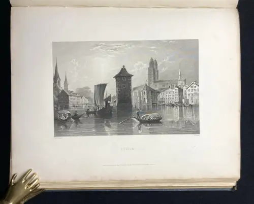 Switzerland 3 Bde. Illustrated , in a Series of Views Taken on the Spot[...]1834