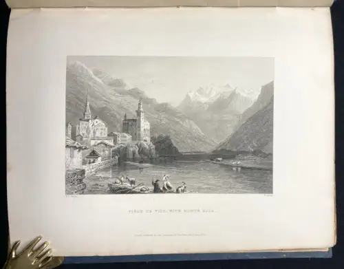 Switzerland 3 Bde. Illustrated , in a Series of Views Taken on the Spot[...]1834