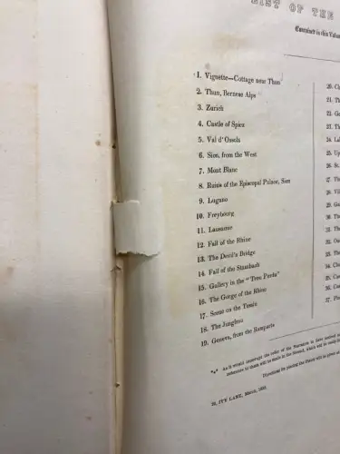 Switzerland 3 Bde. Illustrated , in a Series of Views Taken on the Spot[...]1834