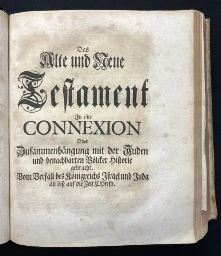 Humphrey Alt- und Neues Testament Teil 1(von 2) älteste Geschichte der Welt 1726