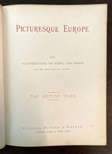 Petter, Galpin and Co. Picturesque Europe: The British Isles 2 Bde. komplett