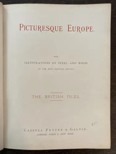 Petter, Galpin and Co. Picturesque Europe: The British Isles 2 Bde. komplett