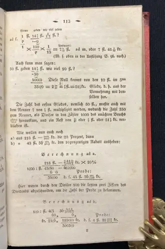 Hochbrand  Arithemtisches Rechenbuch für alle Stände 2 Bde. 1829,30