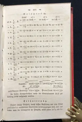 Hochbrand  Arithemtisches Rechenbuch für alle Stände 2 Bde. 1829,30