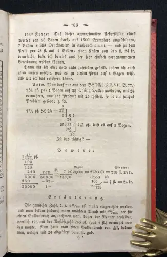 Hochbrand  Arithemtisches Rechenbuch für alle Stände 2 Bde. 1829,30